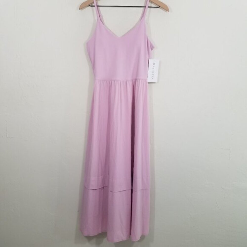 NWT Athleta Elation V-Neck Hybrid Dress with Pockets and Built-In Bra Size XS